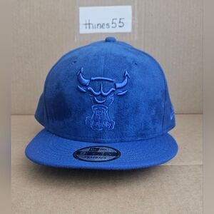 Blue Snapback Cap with Embroidered Logo